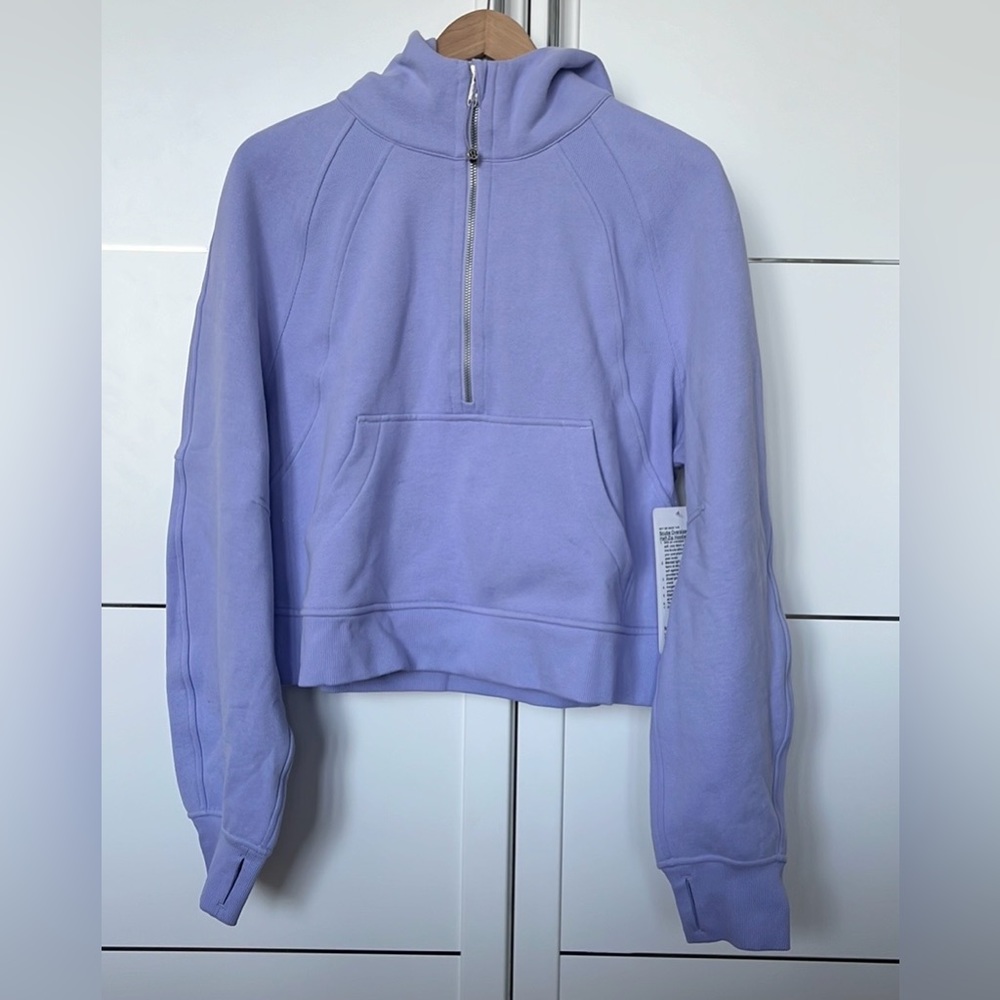 Lululemon NWT Scuba Oversized Half Zip Lilac Smoke XS/S